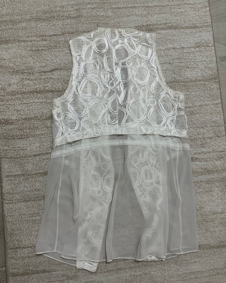 Dantel Detaylı tül Yelek - Görsel 2