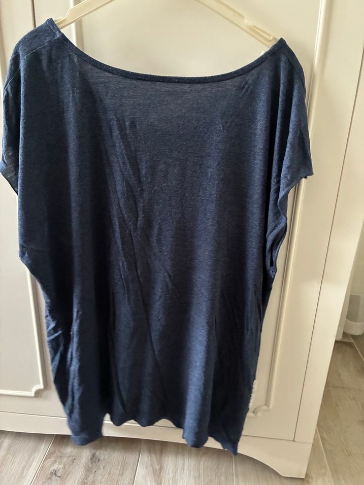 Trendy Mavi  Tişörtü, Kısa Kollu, Rahat Kesim - Görsel 2