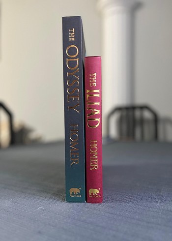 İlyada ve Odysseia Homeros İngilizce Klasik Cilt Kitap - Görsel 4