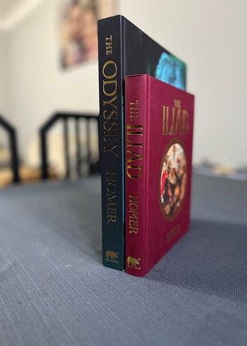 İlyada ve Odysseia Homeros İngilizce Klasik Cilt Kitap - Görsel 5