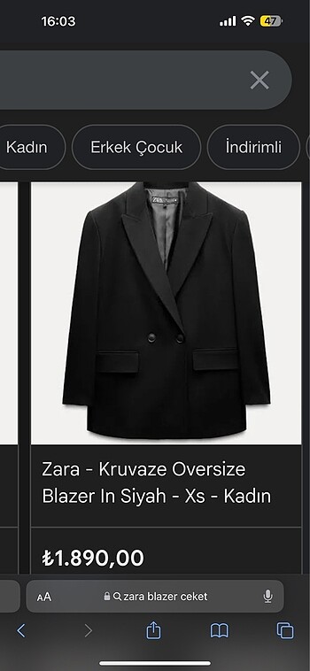 zara iki defa giydim sadece yepyeni