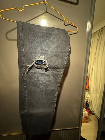 Gri kot pantolon - Görsel 2