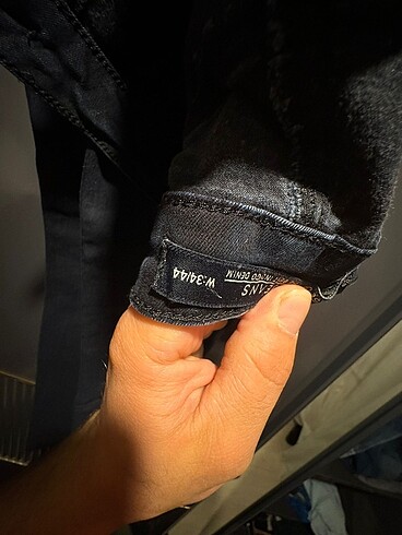 Gri kot pantolon - Görsel 3