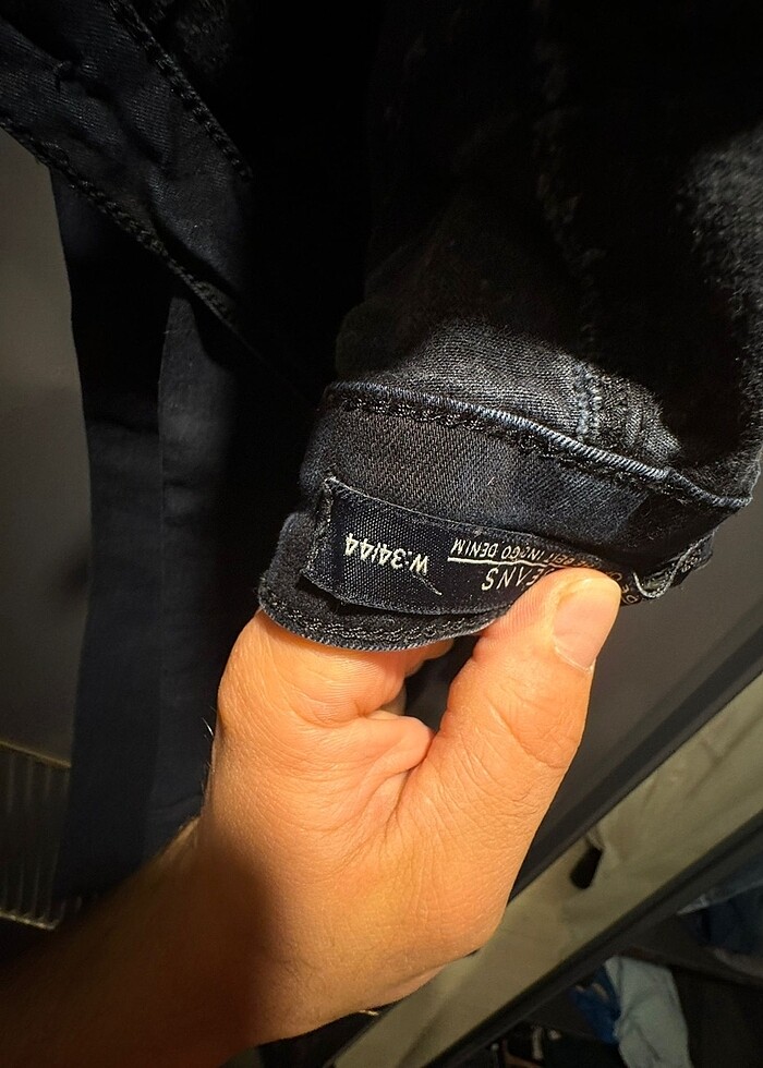 Gri kot pantolon - Görsel 3