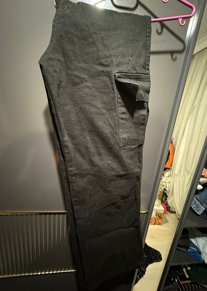 Siyah Bol Pantolon - Görsel 2