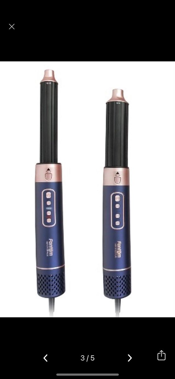 Mavi Çok Fonksiyonlu Saç Şekillendirici Set - Görsel 2