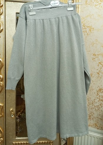 Gri Triko Kadın Takım Uzun Kollu - Görsel 3