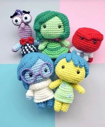 Inside out amigurumi figür