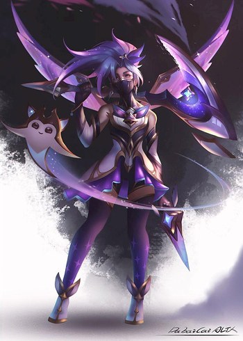 Yıldız muhafızı akali figür