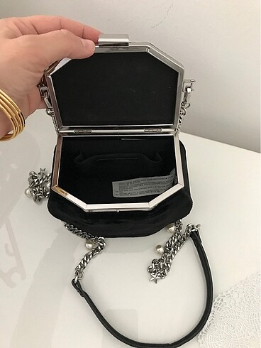 Zara marka abiye el çantası veya günlük çapraz askılı kullanılab