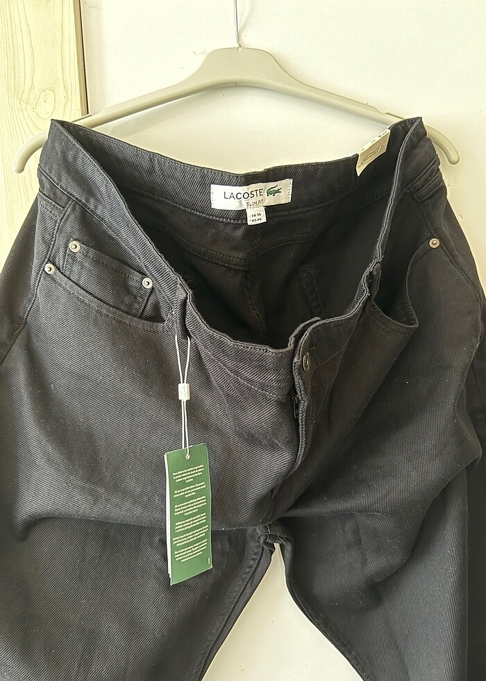 LACOSTE SLİM FİT 46/32 FATURALI SIFIR - Görsel 5