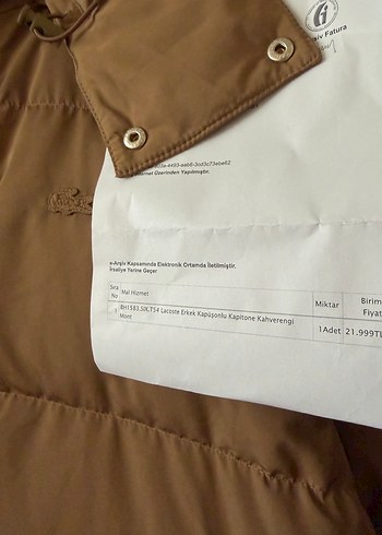 LACOSTE 54 BEDEN FATURALI SIFIR - Görsel 2