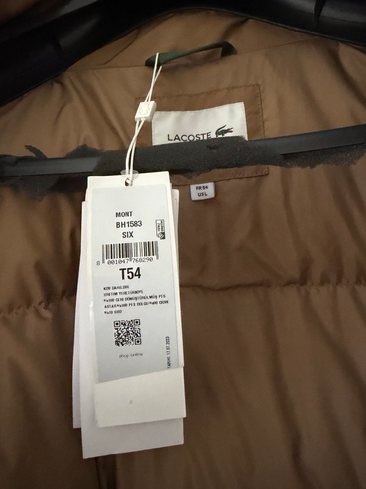 LACOSTE 54 BEDEN FATURALI SIFIR - Görsel 3