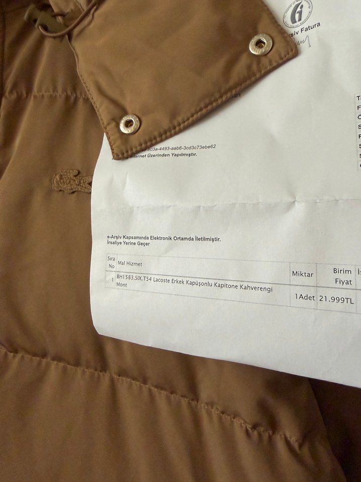 LACOSTE 54 BEDEN FATURALI SIFIR - Görsel 2