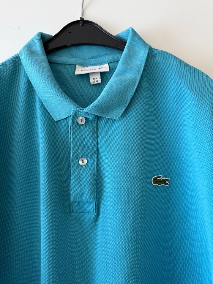 Lacoste Erkek Mavi Kısa Kollu Polo Tişört - Görsel 3