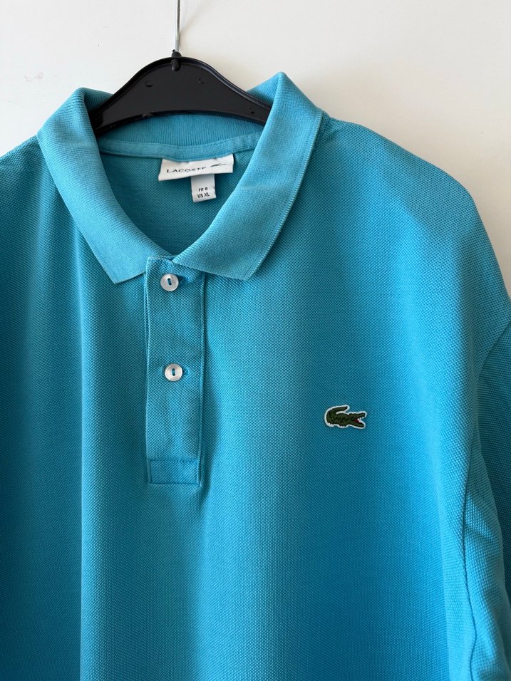 Lacoste Erkek Mavi Kısa Kollu Polo Tişört - Görsel 2
