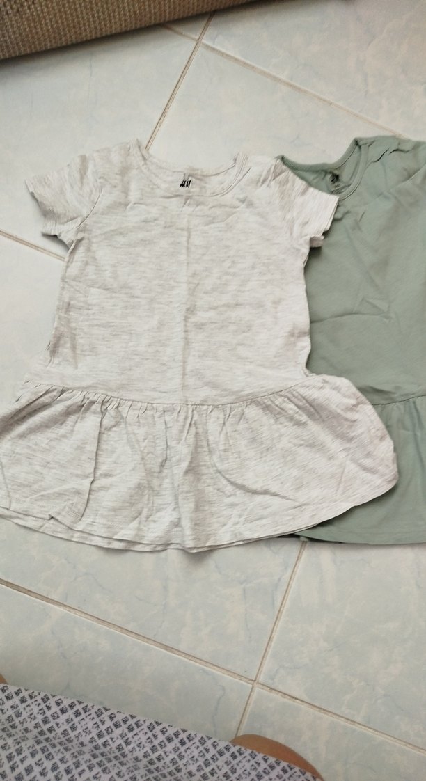 Kız Çocuk Fırfırlı Elbise 3'lü Set - Görsel 5