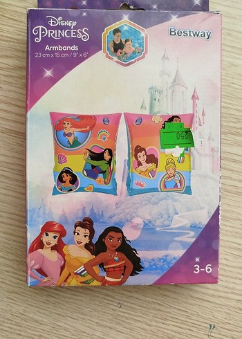 Beden çeşitli Renk Disney Prensesli Renkli Kolluklar 3-6 Yaş