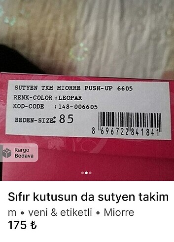 Sifir ürün kutusunda etiketli