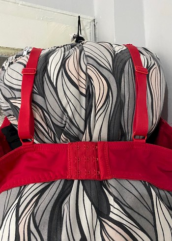 Kırmızı büyük beden Dantelli Sütyen - Görsel 7