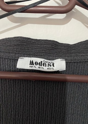 Gri Uzun Kollu Kadın Kimono - Görsel 4