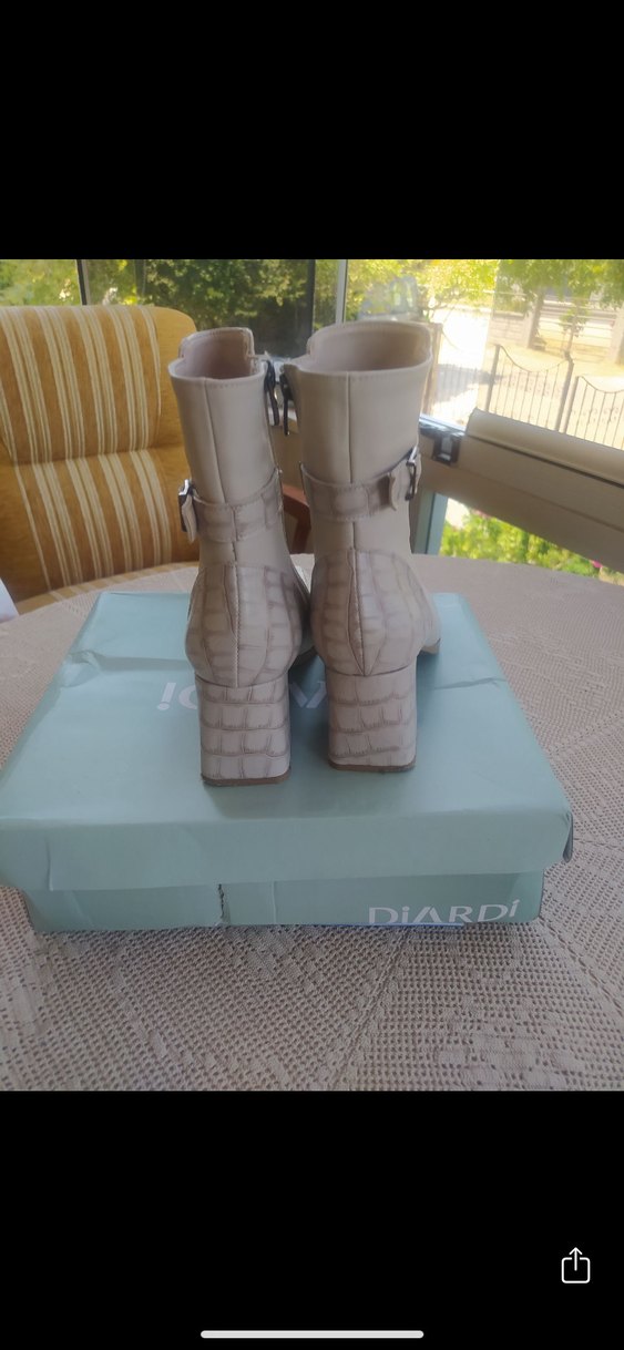 Blok Topuklu Kadın Bot - Görsel 3