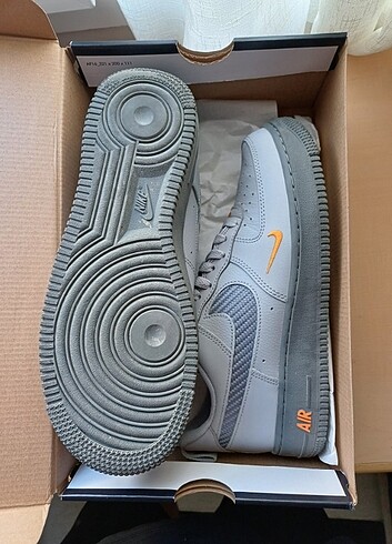 40 Beden gri Renk Nike Air Force 1 '07 Spor Ayakkabı 40.5 numara