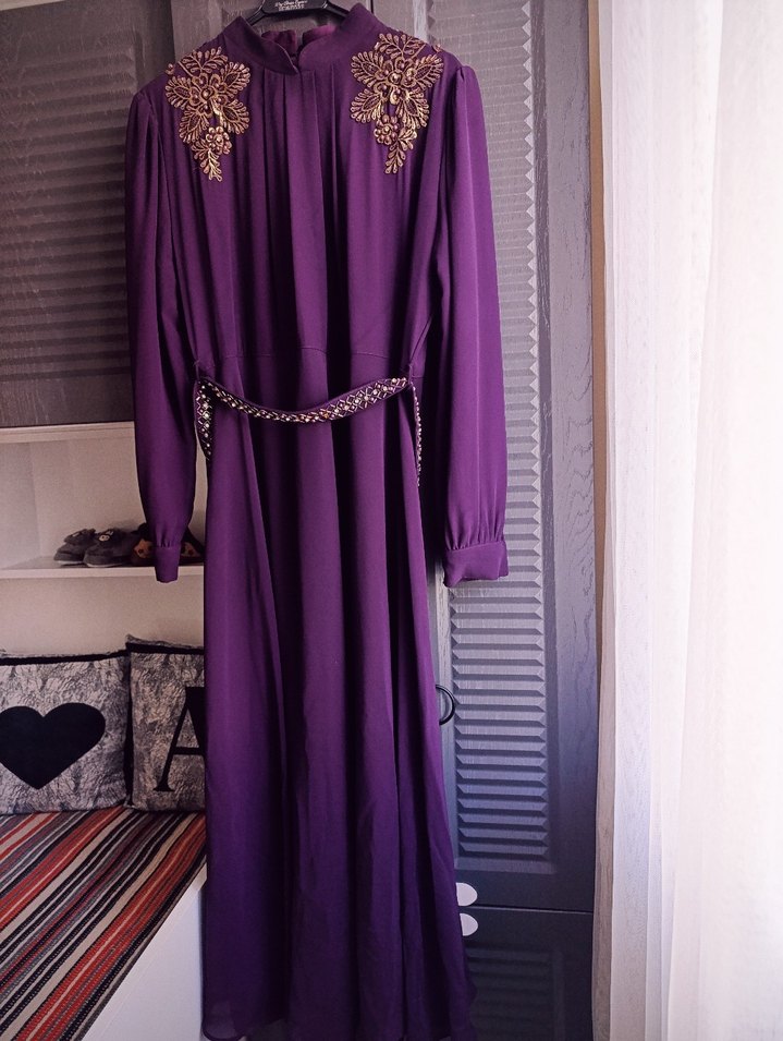 İKİSİNİN FİYATIDIR 54 BEDEN TESETTÜR Abiye Elbise - Görsel 2