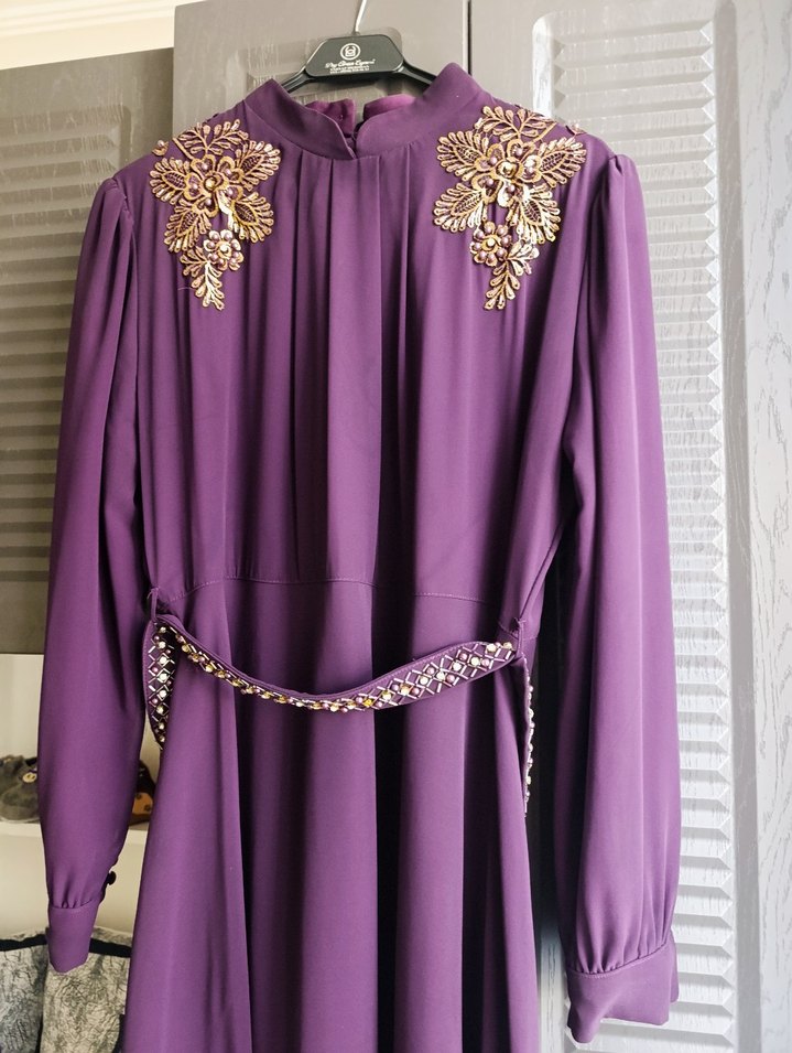 İKİSİNİN FİYATIDIR 54 BEDEN TESETTÜR Abiye Elbise - Görsel 4