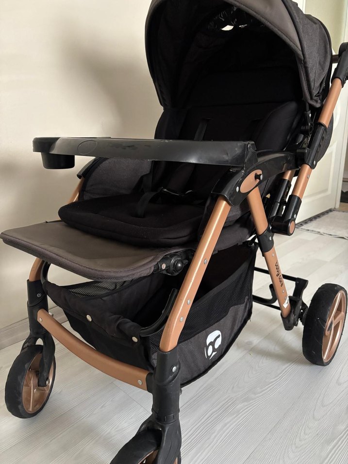 Çift yönlü geniş bebek arabası - Görsel 5