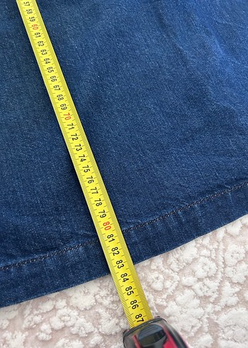 Kadın Kot Salopet Elbise - Görsel 5