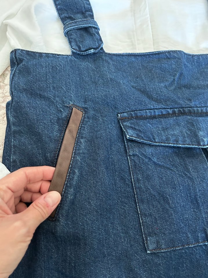 Kadın Kot Salopet Elbise - Görsel 3