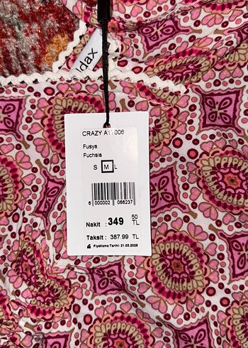 Dantelli Bohem Desenli V Yaka Bluz - Görsel 6