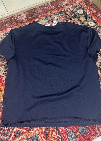 Lacivert Kadın Kısa Kollu Tişört - Görsel 2