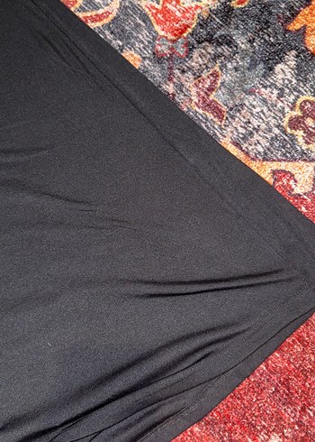 Siyah Drapeli Uzun Bohem Etek - Görsel 2