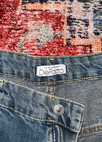 Bohem Mavi Geniş Kesim Kot Pantolon - Görsel 4