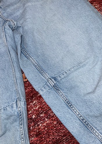 Bohem Gri Mavi Batik Desenli Kadın Kot Pantolon - Görsel 3