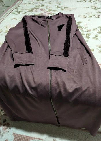 Mor Fermuarlı Kadın Ceket - Görsel 2