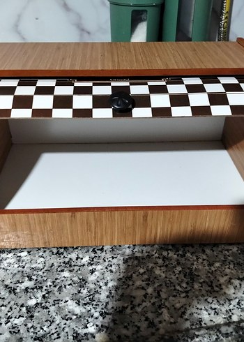 Beyaz Siyah Desenli Ekmeklik - Görsel 2