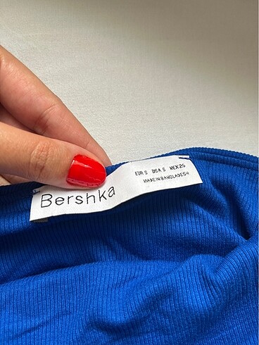 s Beden Bershka straplez elbise