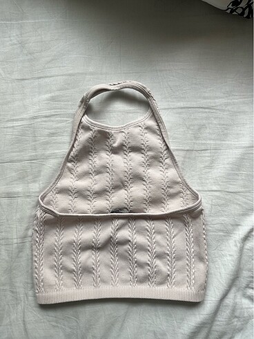 s Beden Bershka halter yaka crop top