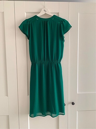 xs Beden Yeşil tül elbise