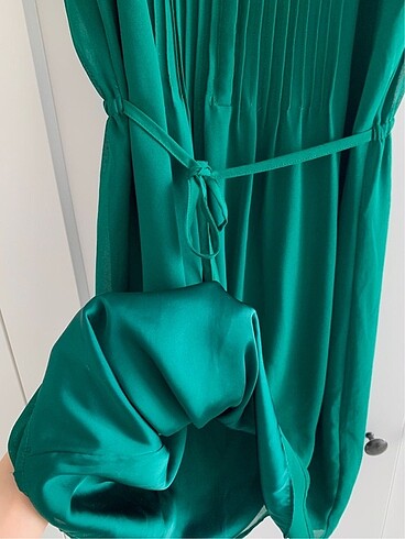 xs Beden yeşil Renk Yeşil tül elbise