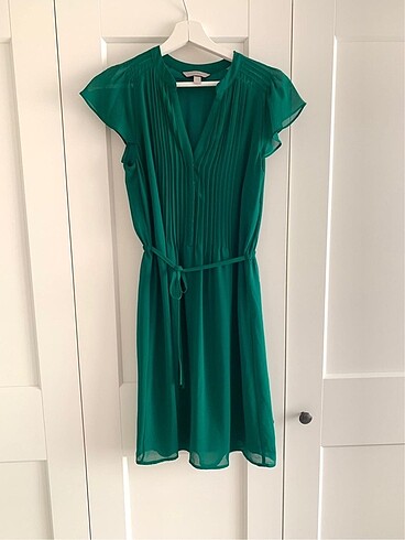 Yeşil tül elbise