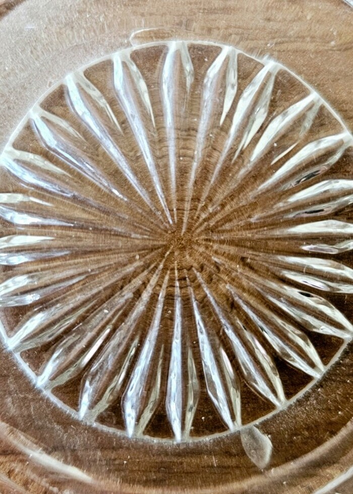 Vintage, Fransız üretimi, marullu, bardak altı tabağı. - Görsel 2