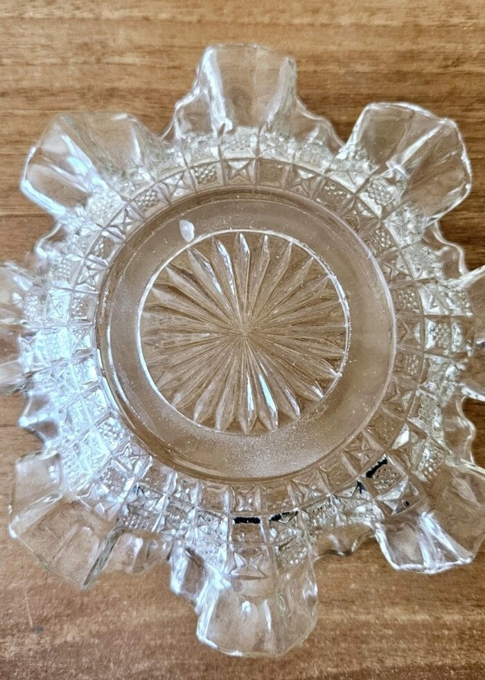 Vintage, Fransız üretimi, marullu, bardak altı tabağı. - Görsel 4