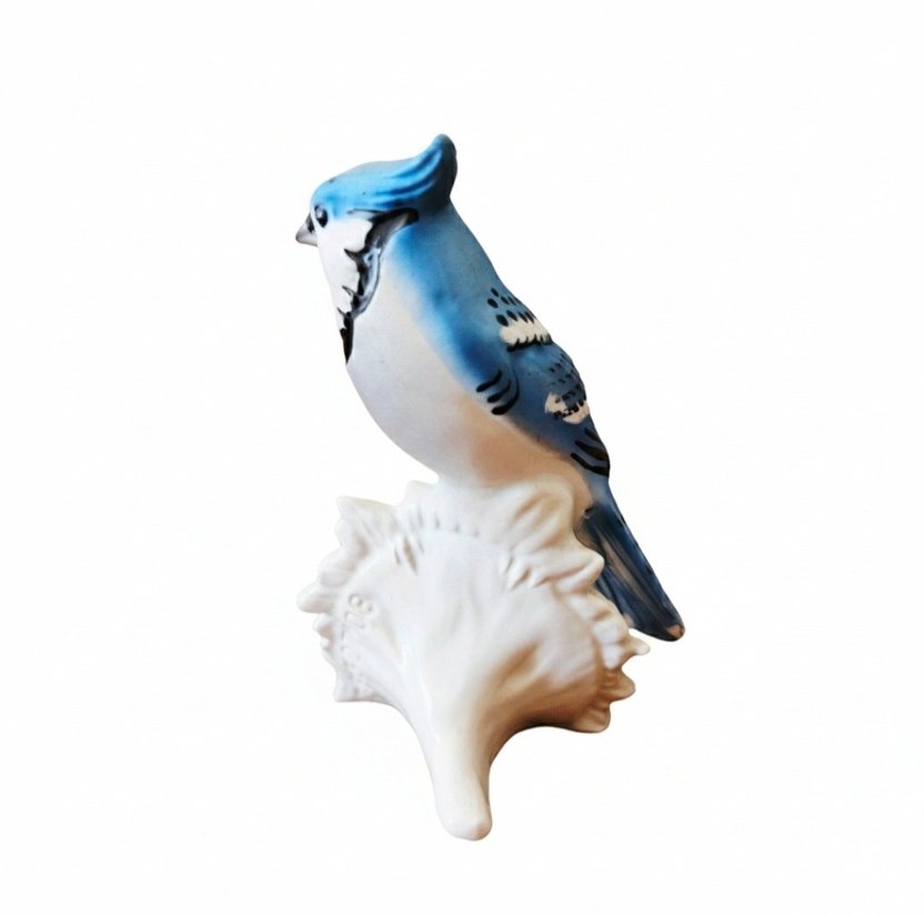 Goebel, Batı Alman, porselen, Blue Jay Kuş biblo. - Görsel 4