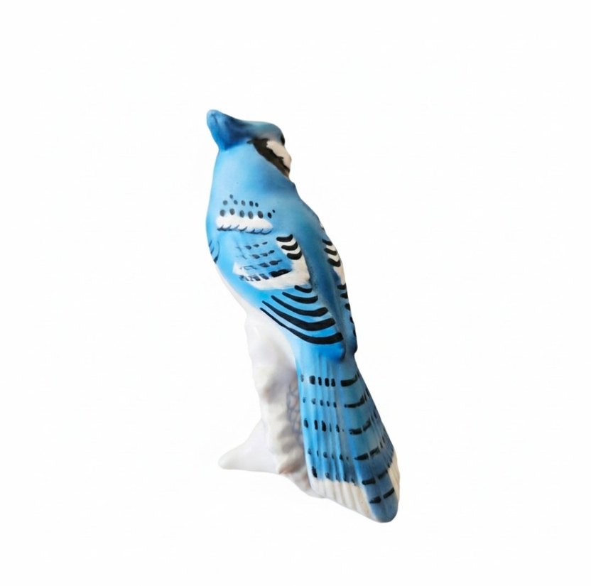 Goebel, Batı Alman, porselen, Blue Jay Kuş biblo. - Görsel 5
