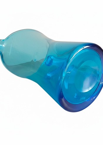 Vintage, turquaz renkli su takımı. 
Sürahi ve beş ad bardak. - Görsel 4