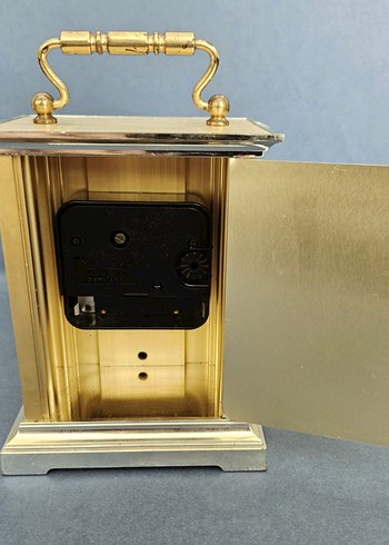 Alman, Kienzle, pirinç görünümlü, pilli masa saati. - Görsel 6